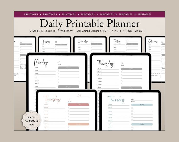 Printable Daily Planner