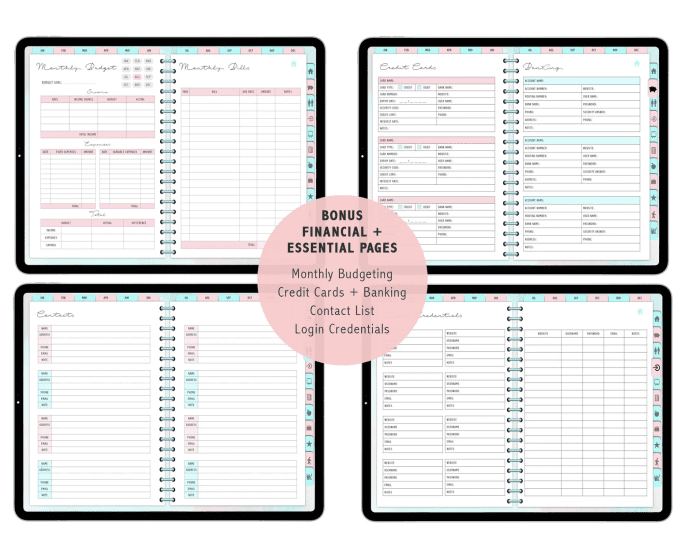 Faded Memory UNDATED Digital Planner - Image 7