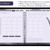 Foggy Day Undated Digital Planner - Image 7
