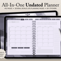 Foggy Day Undated Digital Planner