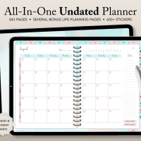 Faded Memory UNDATED Digital Planner