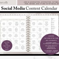 Social media marketing calendar