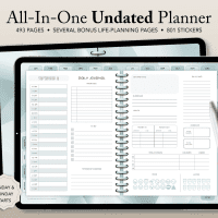 Caribbean UNDATED Life Planner