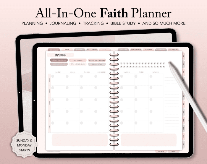 Undated Faith Planner