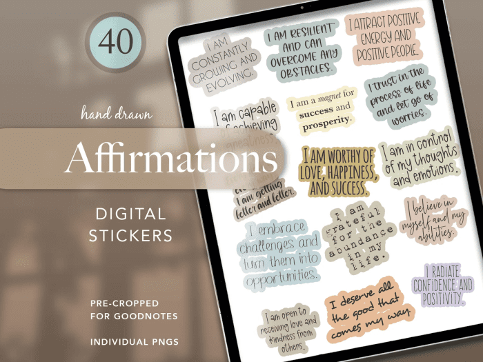 Affirmation Quotes Stickers