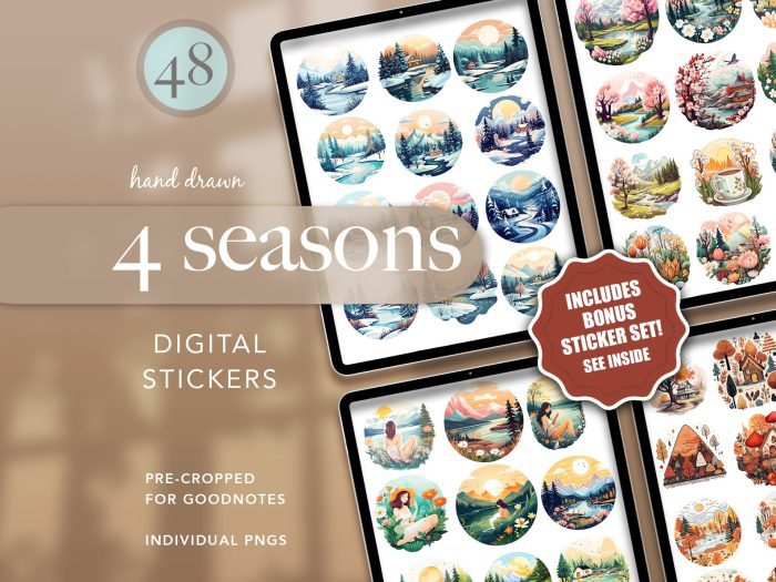 All Seasons Digital Stickers