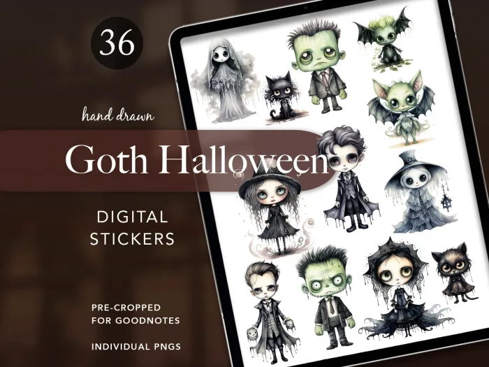 Gothic Halloween Stickers