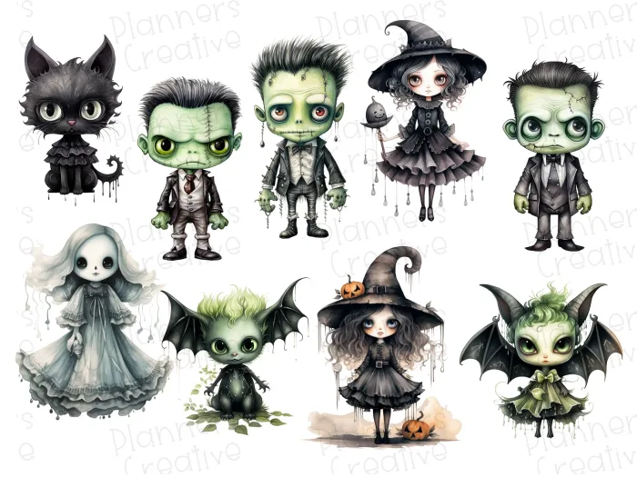 Gothic Halloween Stickers - Image 4