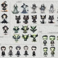 Gothic Halloween Stickers - Image 5