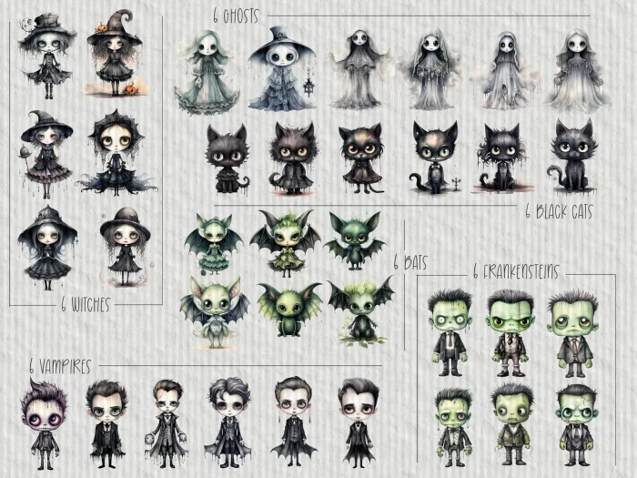 Gothic Halloween Stickers - Image 5