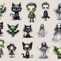 Gothic Halloween Stickers - Image 3