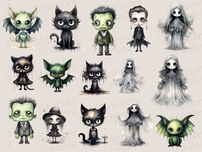 Gothic Halloween Stickers - Image 3