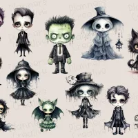 Gothic Halloween Stickers - Image 2