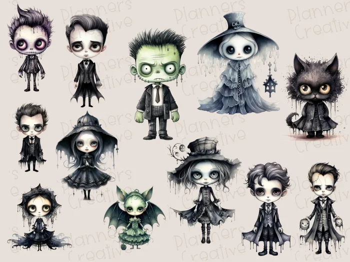 Gothic Halloween Stickers - Image 2