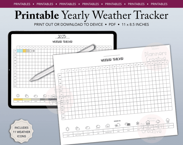 Weather Tracker Printable