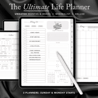 UNDATED Ultimate Life Planner