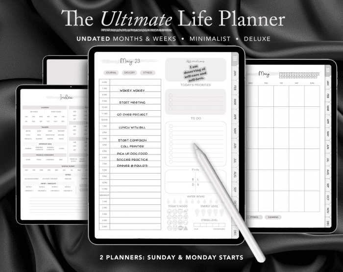 UNDATED Ultimate Life Planner