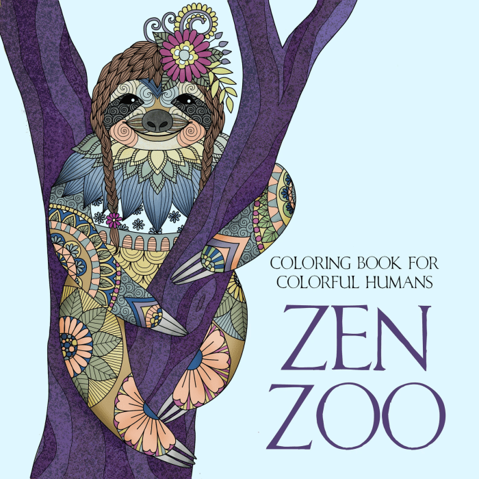 Zen Zoo Coloring Pages