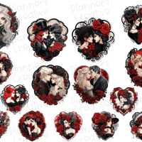 Victorian Goth Stickers - Image 2