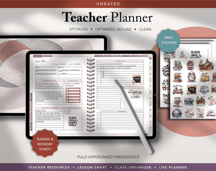 Teacher Planner - UNDATED